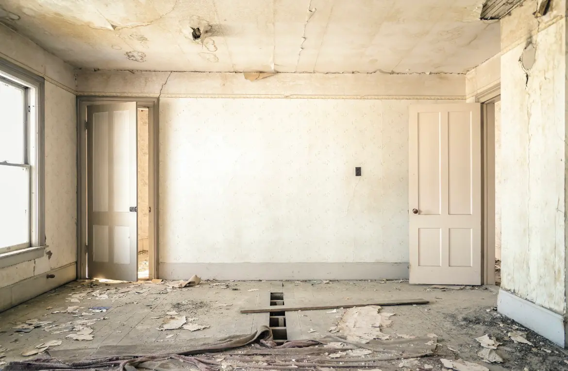 Waste disposal crew managing a cleanout project in Poteau